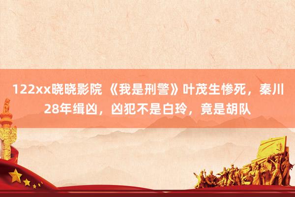 122xx晓晓影院 《我是刑警》叶茂生惨死，秦川28年缉凶，凶犯不是白玲，竟是胡队