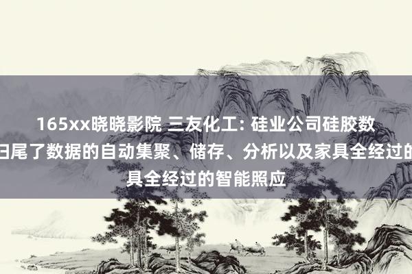 165xx晓晓影院 三友化工: 硅业公司硅胶数字化车间扫尾了数据的自动集聚、储存、分析以及家具全经过的智能照应