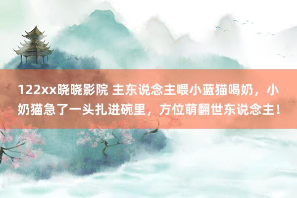 122xx晓晓影院 主东说念主喂小蓝猫喝奶，小奶猫急了一头扎进碗里，方位萌翻世东说念主！